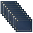 thumbnail image 1 of 50 Pack Certificate Holders, Diploma Holders, Document Covers with Gold Foil Border, by Better Office Products, for Letter Size Paper, 50 Count (Blue), 1 of 6