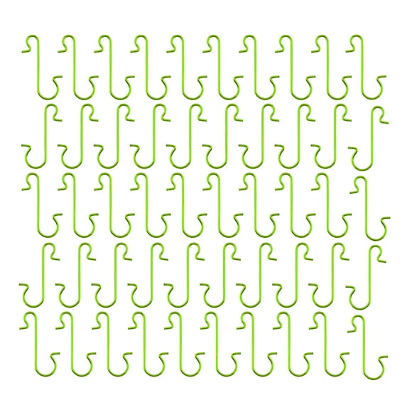 50 Pack Christmas Ornament Hooks - Metal Wire Hangers for Xmas Tree Decorations, Small Hook Anchors for Hanging Ball Ornaments