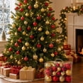 thumbnail image 1 of 50 Pack Christmas Ornament Set for Tree, Wreath, Garland and Holiday Decor, Tabletop and Shelf Display, 1 of 8