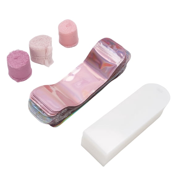 50 Pack Clear Acrylic Bookmark Blanks with Rose Gold Bags and 3 Ribbon Rolls DIY Craft Kit Crafts Wedding Party
