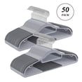 thumbnail image 1 of 50 Pack Coat Hangers Heavy-Duty 360° Swivel Hook Plastic Hangers with Non-Slip Design Space-Saving Light and Dark Gray, 1 of 7