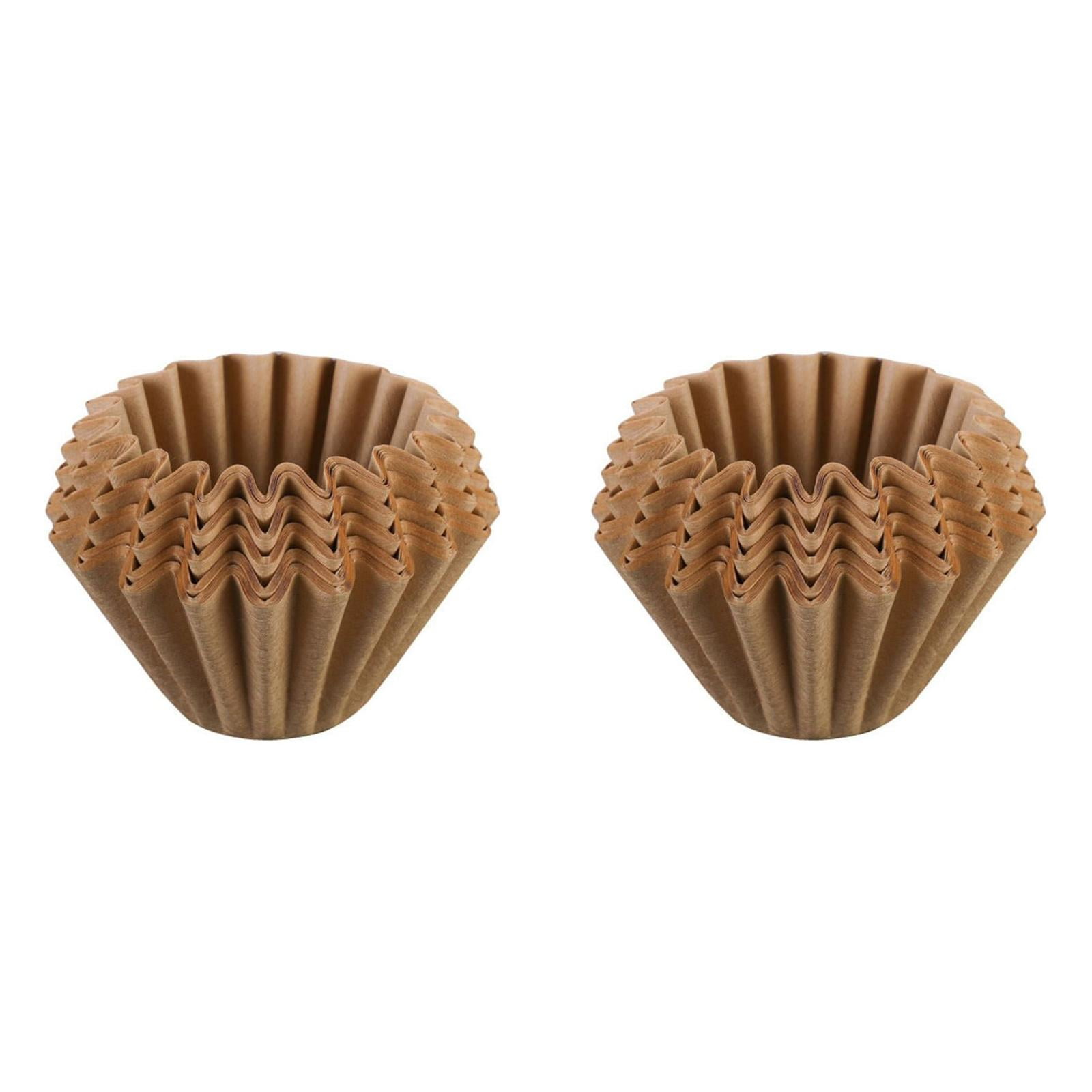 1-2 Cup Small Coffee Filters,100 Count Disposable Basket Coffee Filter Paper, Compatible With Kalita Wave Dripper 155 Series, Single Serve Coffee Pot