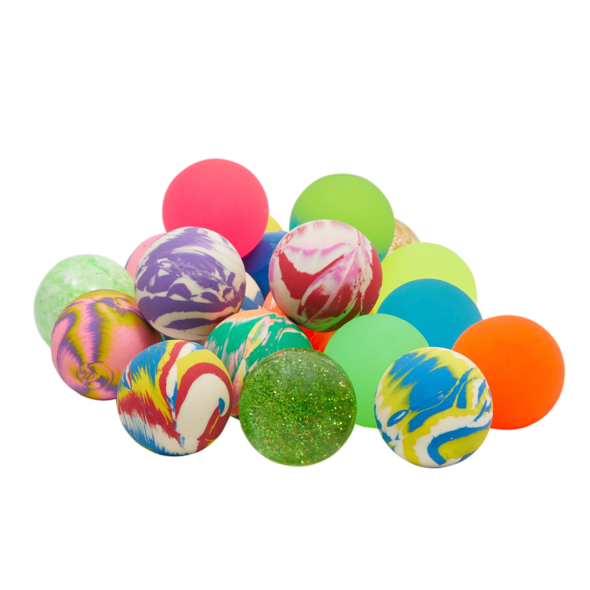 50 Pack Colorful Bouncy Balls Party Favors for Kids Aged 5+, Rubber