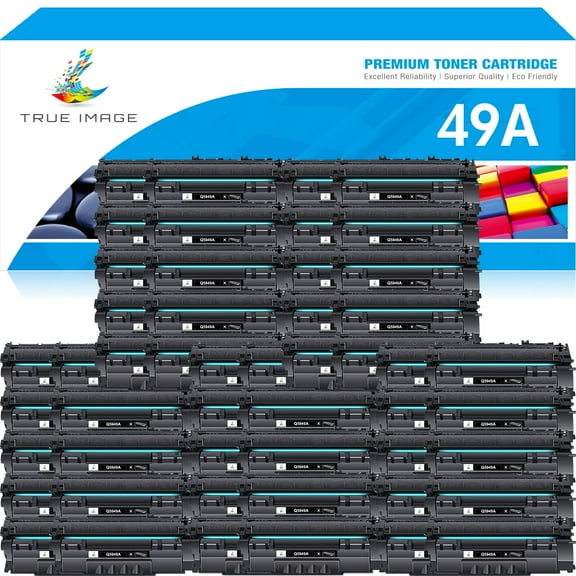 50-Pack Compatible Toner Cartridge for HP Q5949A 49A Work with 1160 1320 1320n 3390 3392 P2015n P2014 M2727nf MFP Printer (Black)
