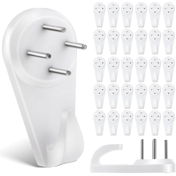 50 Pack Concrete Wall Hooks Invisible Nail Picture Hangers For Cinder Block