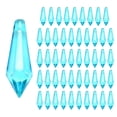 thumbnail image 1 of 50-Pack Crystal Icicle Prisms, 34mm/1.34 Inch Hanging Crystals Chandelier Prisms for Home/Windows/Garden/DIY[Lake Blue], 1 of 7