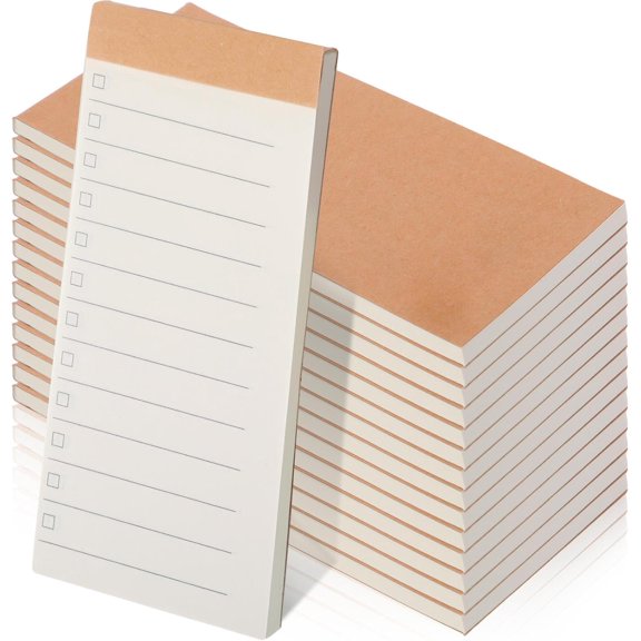 50 Pack Daily 2.7" x 5.5" Kraft Pocket Notepad