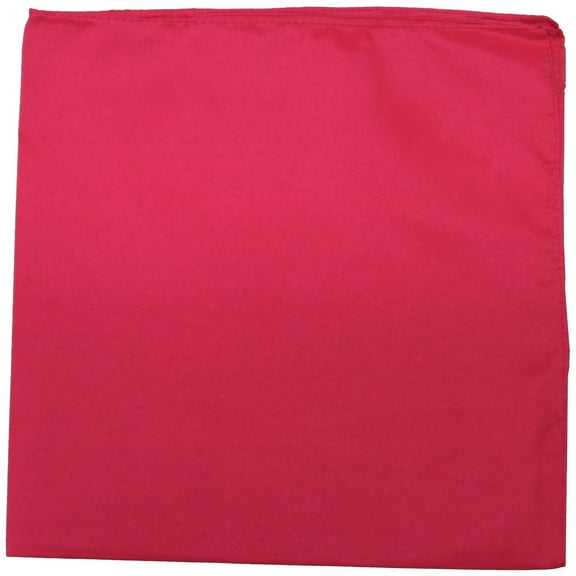 50 Pack Daily Basic Solid 100% Cotton 22 x 22 Bandanas