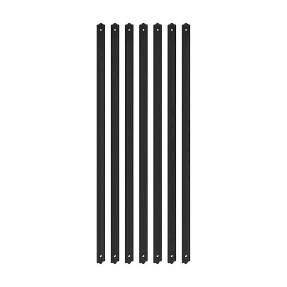 50 Pack Deck Balusters 32.25L x 1W inches Aluminum Staircase Baluster Black Indoor and Outdoor Deck Spindle and Stairs Railing for Decks Attics Gardens Apartments Hotels