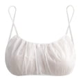 thumbnail image 1 of 50 Pack Disposable Black Bras for Spray Tanning - Extra Large Size Nonwoven Spa Underwear with Shoulder Loops - Individually Wrapped Tanning Bra Tops (One Size Fits Most), 1 of 6