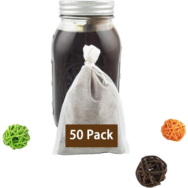 50 Pack Disposable Cold Brew Coffee Filter Ultra Fine Mesh French