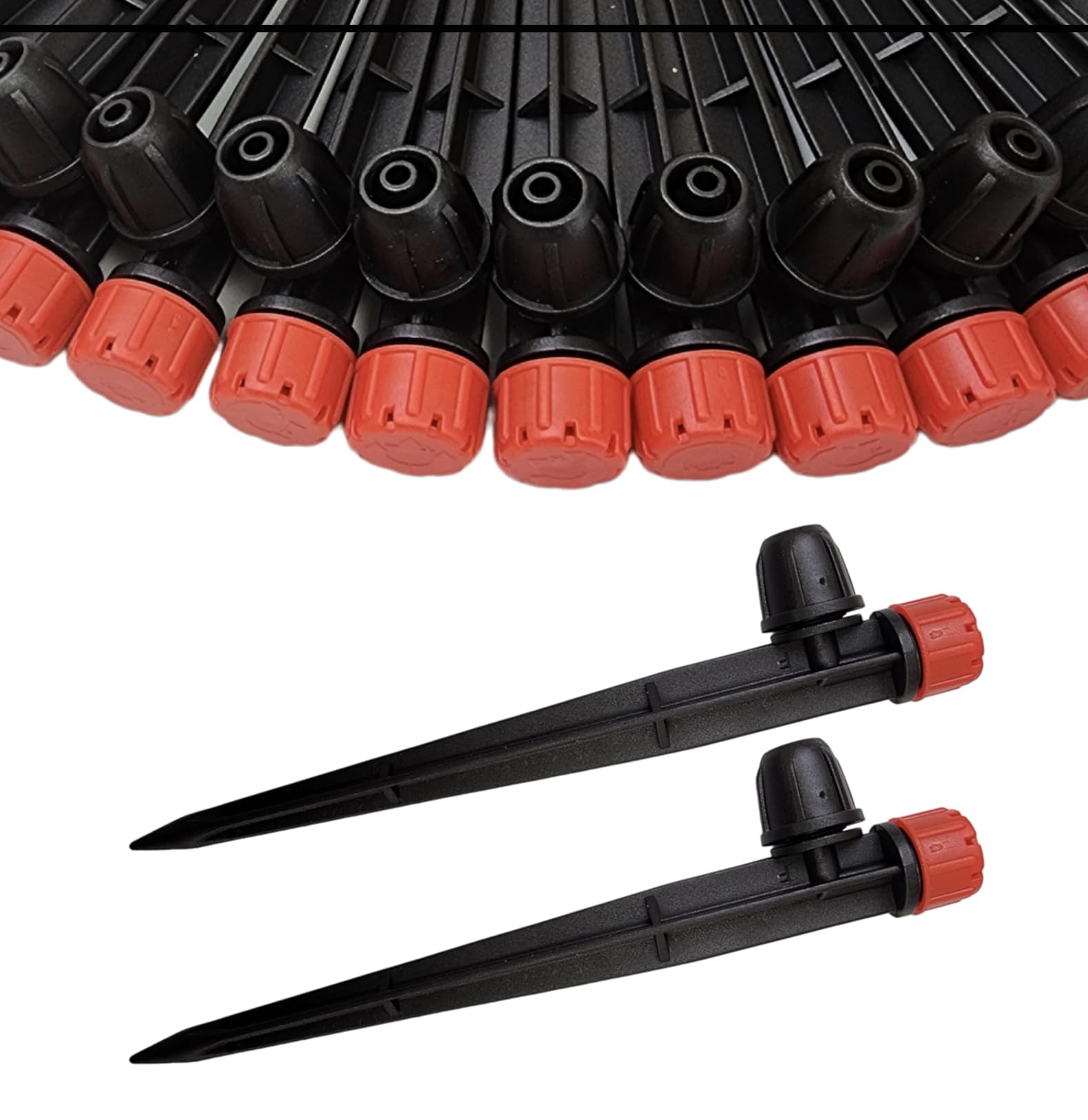 50-Pack Drip Irrigation Emitters Adjustable 360 Degree Drip Emitters on ...