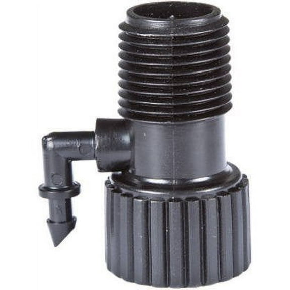 50-Pack - Drip Irrigation Riser Adapter Drip and Sprinkler Watering, 1/2" Female Pipe Thread x 1/2" Male Pipe Thread x 1/4" Barbed End (50)