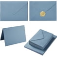 thumbnail image 1 of 50 Pack Dusty Blue A6 s with Cards 4x6 Thick Folded Cardstock and Gold Stickers for Greeting Cards, Wedding, Birthday, Invitations, Baby Showers (Dusty Blue, 4x6), 1 of 4