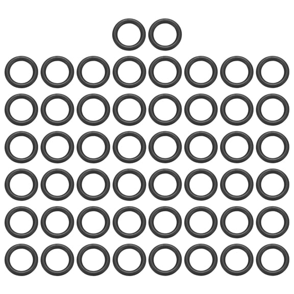 50 Pack EPDM O-Ring Seals, 1/4" ID x 3/8" OD x 1/16" Thick Round Rubber Sealing Gasket, Plumbing Washers for Faucet, Automotive, Filter Nozzle Pipe, Air or Gas Sealing