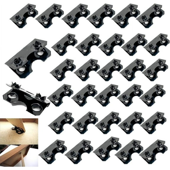 50 Pack Easel Hinge Replacement Picture Frame Back Stand Mounting Bracket Butterfly Hinges for Display Photo Frame Folding Feet Support Cardboard Connector Mount Screw-Free