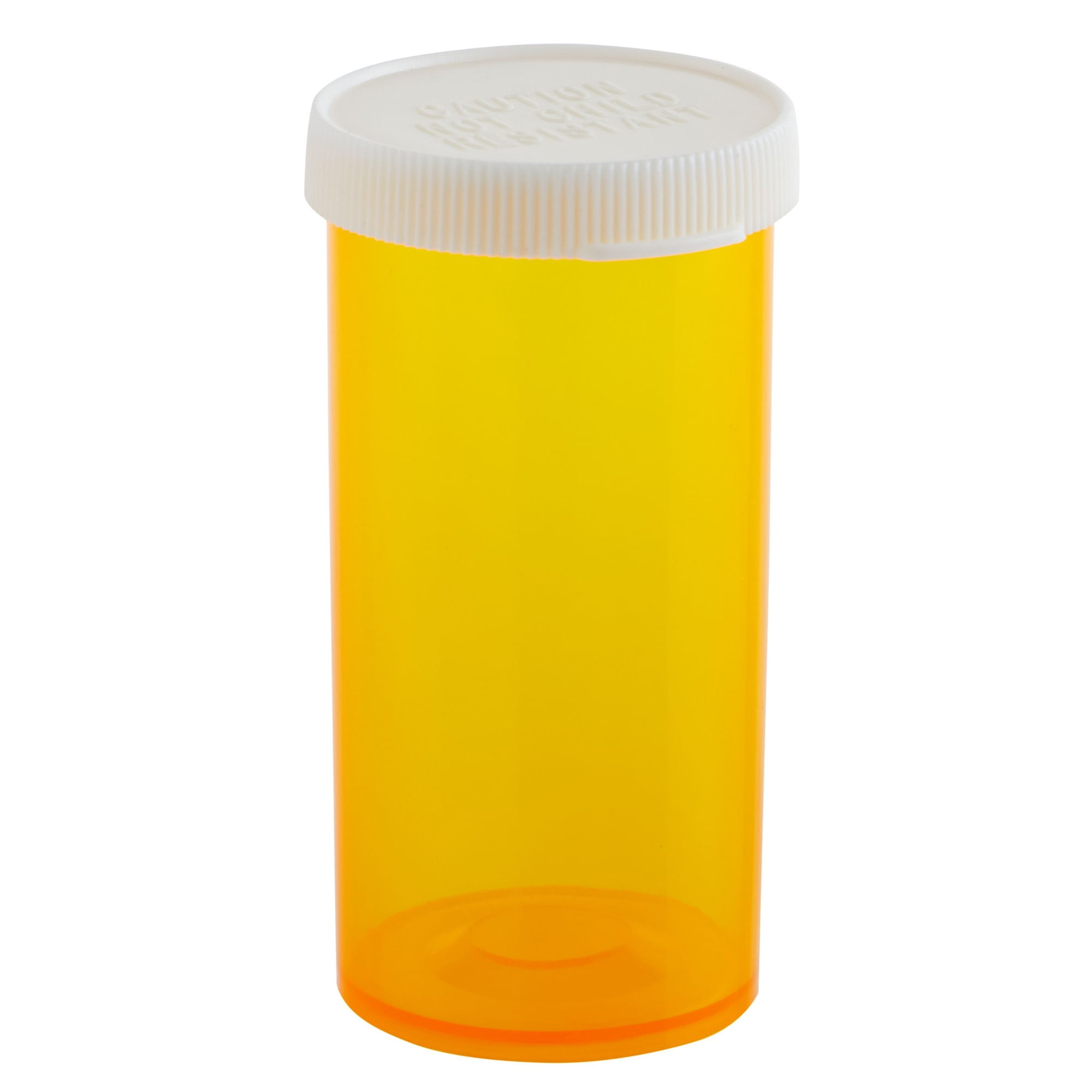 50-Pack Empty Medicine Bottles with Caps, 13 Dram Pill Bottles, Plastic Vials, Containers for Prescription Medication, Vitamins, Supplements, Orange (2.7 in) Bulk Pack