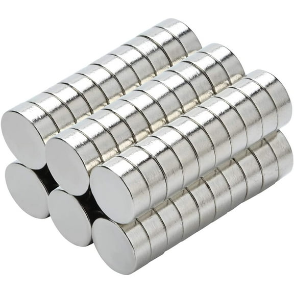 50 Pack Extra Strong Magnets 8 x 3 mm, Grade N42 Neodymium Magnet for White Board, Fridge, Pin Board and DIY Picture