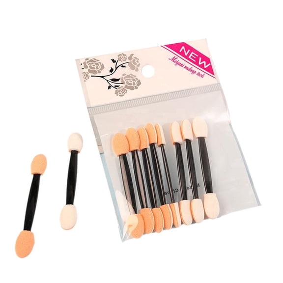 Wbxfbo 50 PCS Eyeshadow Applicators,Eyeshadow Brush Sponge Applicator Disposable Eyeshadow Brush Eyeshadow Sponge Brush Eye Makeup Applicators