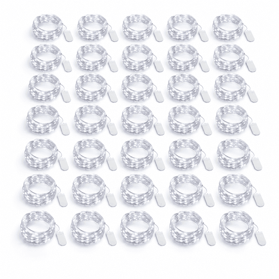 50 Pack Fairy Lights 10 Ft 30 Led White Operated Light