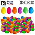 thumbnail image 1 of 50 Pack Fillable Easter Eggs 2.25'' Plastic Eggs Empty For Easter Egg Hunt, Halloween Party Favor, Multicolored Eggs, 1 of 6