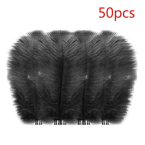 50-Pack Floating Plume Feathers, 20-25cm Multicolor Natural Feathers for Wedding Centerpieces, DIY Hair Accessories & Craft Decorations