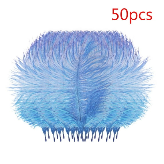 50-Pack Floating Plume Feathers, 20-25cm Multicolor Natural Feathers for Wedding Centerpieces, DIY Hair Accessories & Craft Decorations