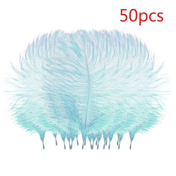 50-Pack Floating Plume Feathers, 20-25cm Multicolor Natural Feathers for Wedding Centerpieces, DIY Hair Accessories & Craft Decorations