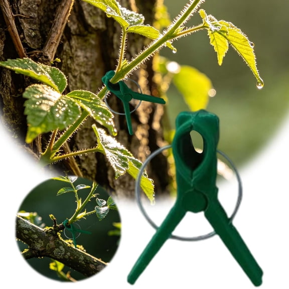 50 Pack Garden Twist Ties, 3cm Flexible Plant Clips for Supporting Vines, Stems, and Seedlings