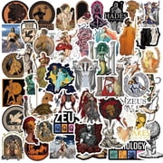 50 Pack Greek Mythology Stickers Waterproof Vinyl Decals for Water Bottles Laptop Phone Journal Scrapbook