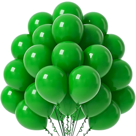 50 Pack Green Latex Balloons 10 in Premium Thickened Quality for Party Decorations Weddings Birthdays Graduations All-Season Celebration Events Decor