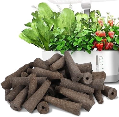 50 Pack Grow Sponges Replacement Compatible with AeroGarden - Seed Starter Pods for Improving Germination Rate Speed, Seed Starting Kit for Indoor Garden Hydroponics Growing System