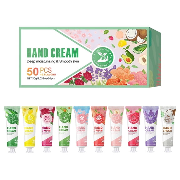 50 Pack Hand Cream Gift Set For Women, Mini Hand Lotion Travel Size in Bulk for Dry Cracked Hands, Graduation Gifts, Teacher Appreciation Gifts, Thanksgiving gift, Bridesmaid Gift,Party Favors