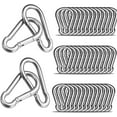 thumbnail image 1 of 50-Pack Heavy-Duty Spring Snap Hooks - 2" 500LB Capacity Carabiners for Camping, Gym & Outdoor Use - Industrial Steel Quick Links for Hammocks, Swings & Gear, 1 of 6