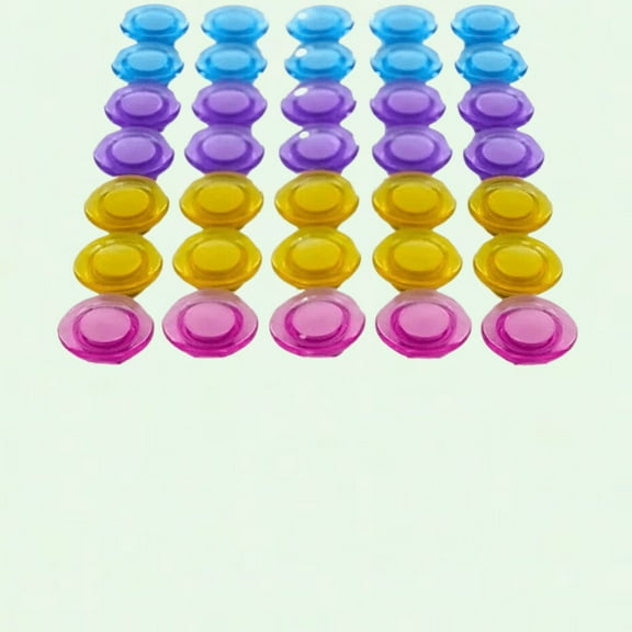 50 Pack Heavy Duty Whiteboard Magnets, Clear Hat Design, Office Magnets