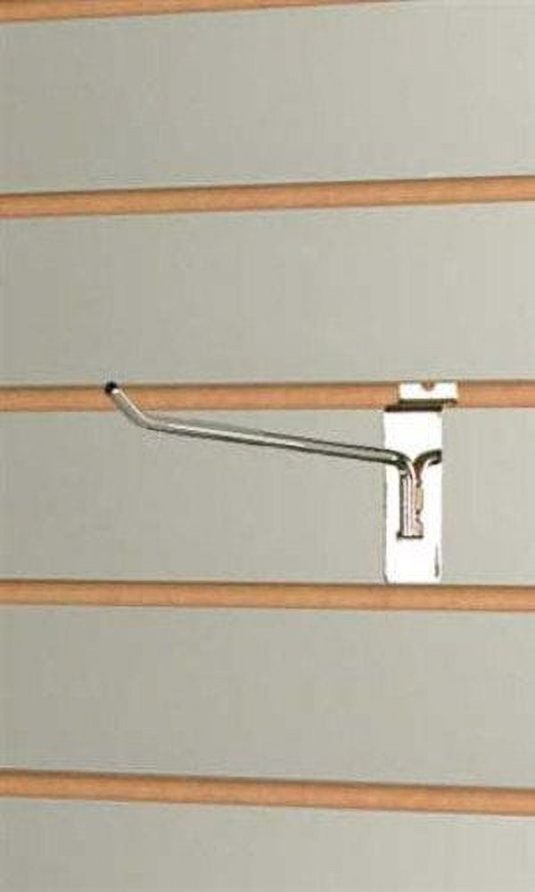 50 Pack - Hook Integrated Mounting Bracket in Chrome 6 Inch
