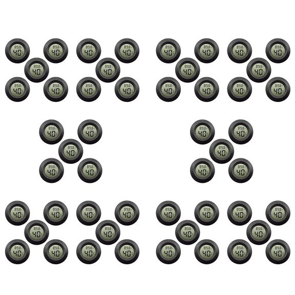 50-Pack Hygrometer Thermometer Digital LCD Monitor Humidity Meter Gauge for Humidifiers Dehumidifiers