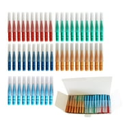 50-Pack Interdental Brushes (5 Sizes: 2.0mm-3.0mm) for Braces, Implants & Crowded Teeth - Travel-Friendly Oral Hygiene Floss Sticks with Nylon Coating to Remove Tartar & Prevent Bad Breath