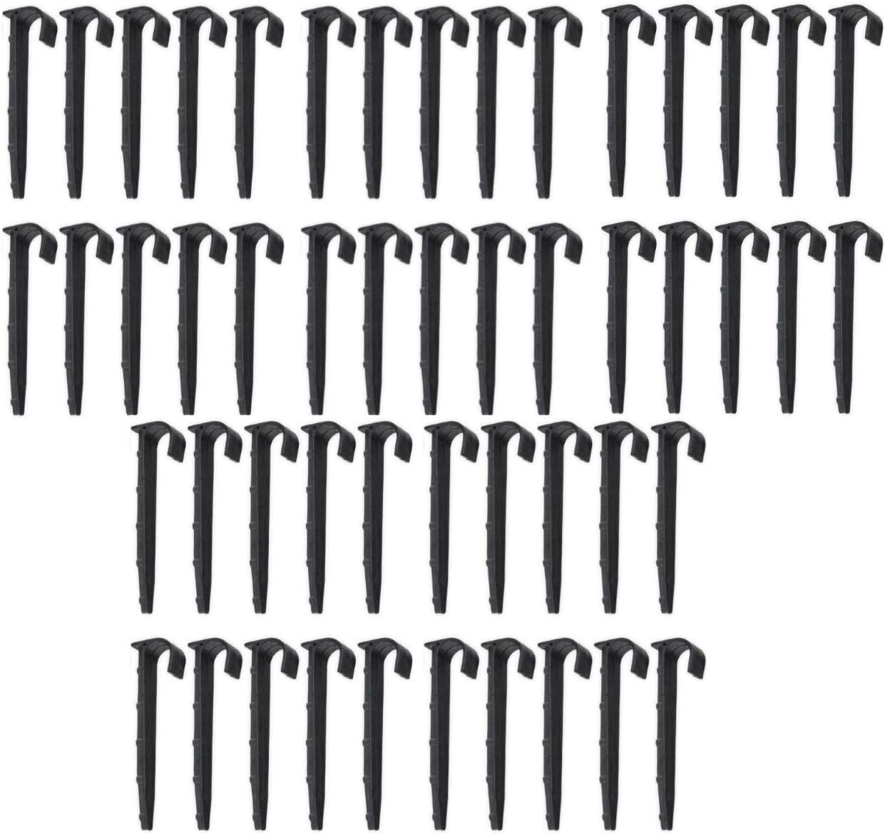 50 Pack Irrigation Tubing Hose Hold Down Stakes, Drip Tubing, Anchor