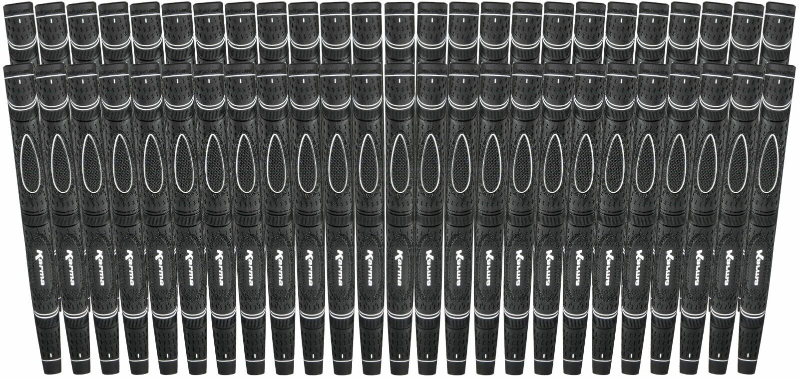50 Pack Karma Black Dual Touch Midsize Putter Grip