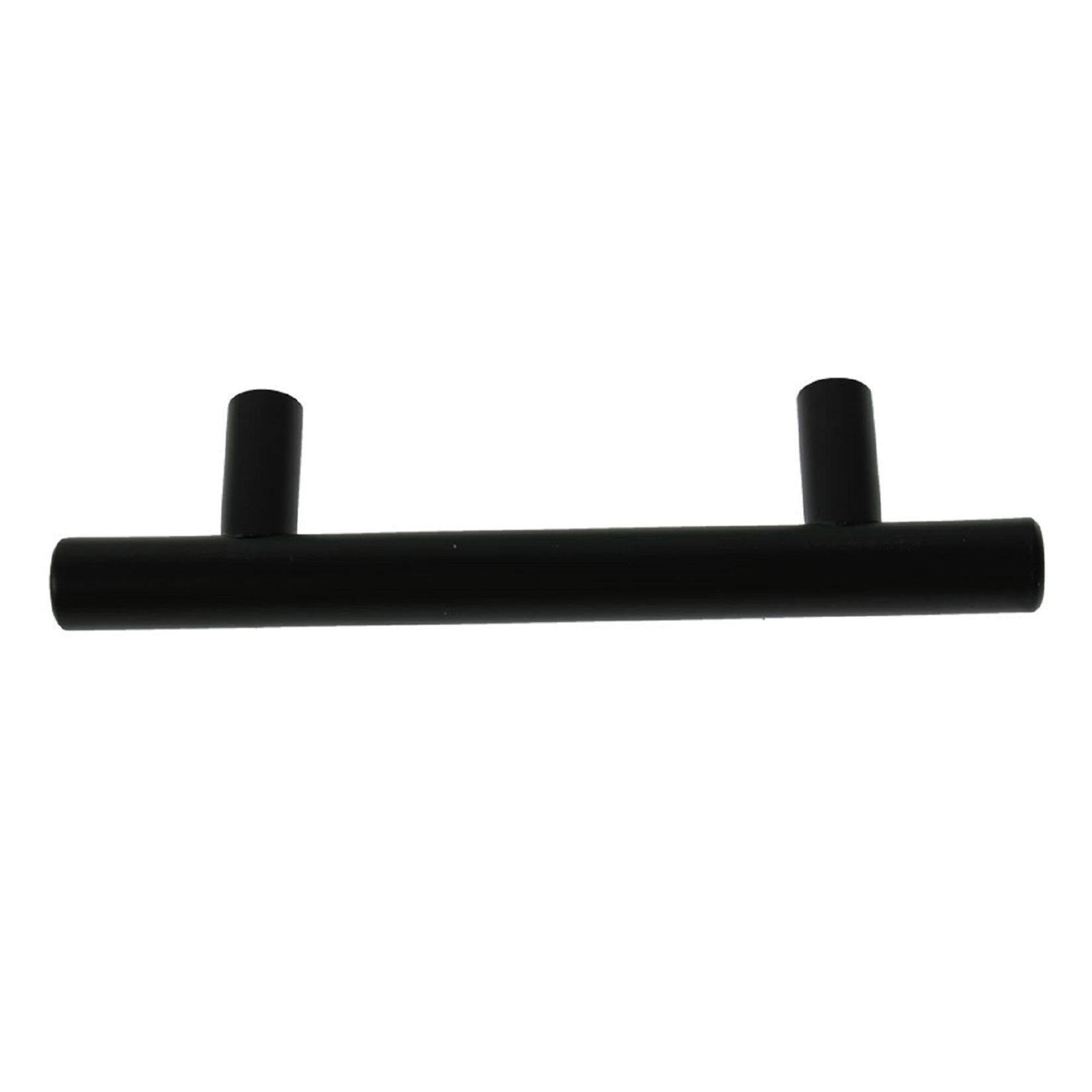 50 Pack Kitchen Cabinet Handles T Bar Pulls Nickel Matte 3.8 in Hole Center 59 in Length Black Stainless Steel Furniture Drawer Pulls Cupboard