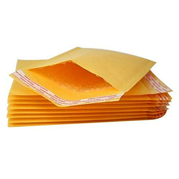 50 Pack Kraft Padded envelopes 14.5 x 19 Bubble Mailers 14 1/2 x 19 Yellow Bubble envelopes Peal and Seal. Cushion envelopes for Shipping, mailing, Packing. Laminated Kraft Paper. Wholesale