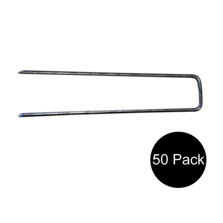 50 Pack Landscaping Staples for Flower Garden, Landscape Fabric, Dog Fence, Chicken Wire