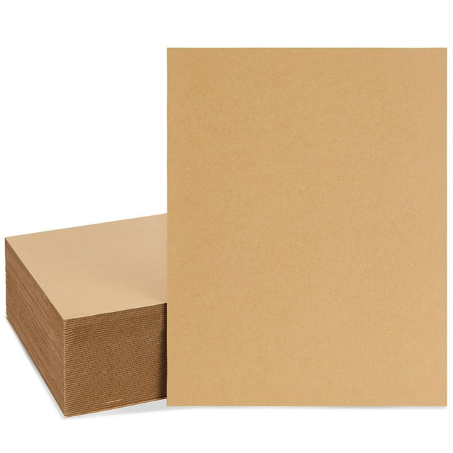 50Pack Large Corrugated Cardboard Sheets for Mailers, 11x14 Flat
