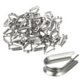thumbnail image 1 of 50 Pack M4 Stainless Steel Thimble for 5/32" Dia Wire Rope, Wire Rope Cable Thimbles Rigging for Marine, 1 of 6