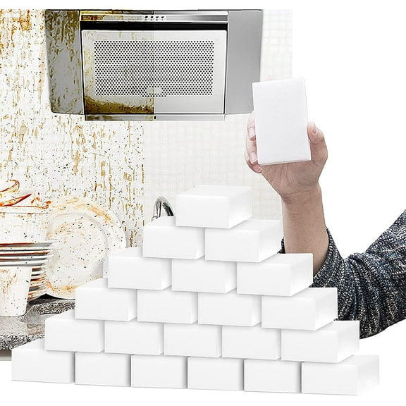 50 Pack Magic Sponges Eraser, Multi-Functional Household Cleaning Melamine Sponge Foam for Kitchen, Bathroom, Sink, Bathtub, Shoes, Wall