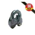 thumbnail image 1 of (50 Pack) Malleable Wire Rope Clips 3/16", 1 of 2