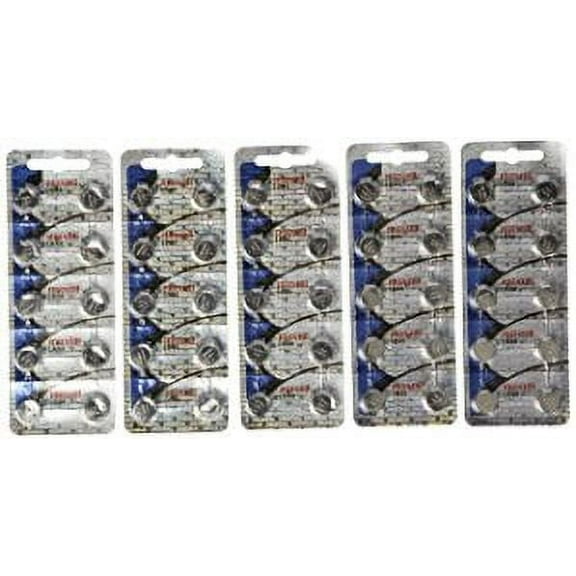 50 Pack Maxell LR44 AG13 357 button cell battery "NEW HOLOGRAM PACKAGE "