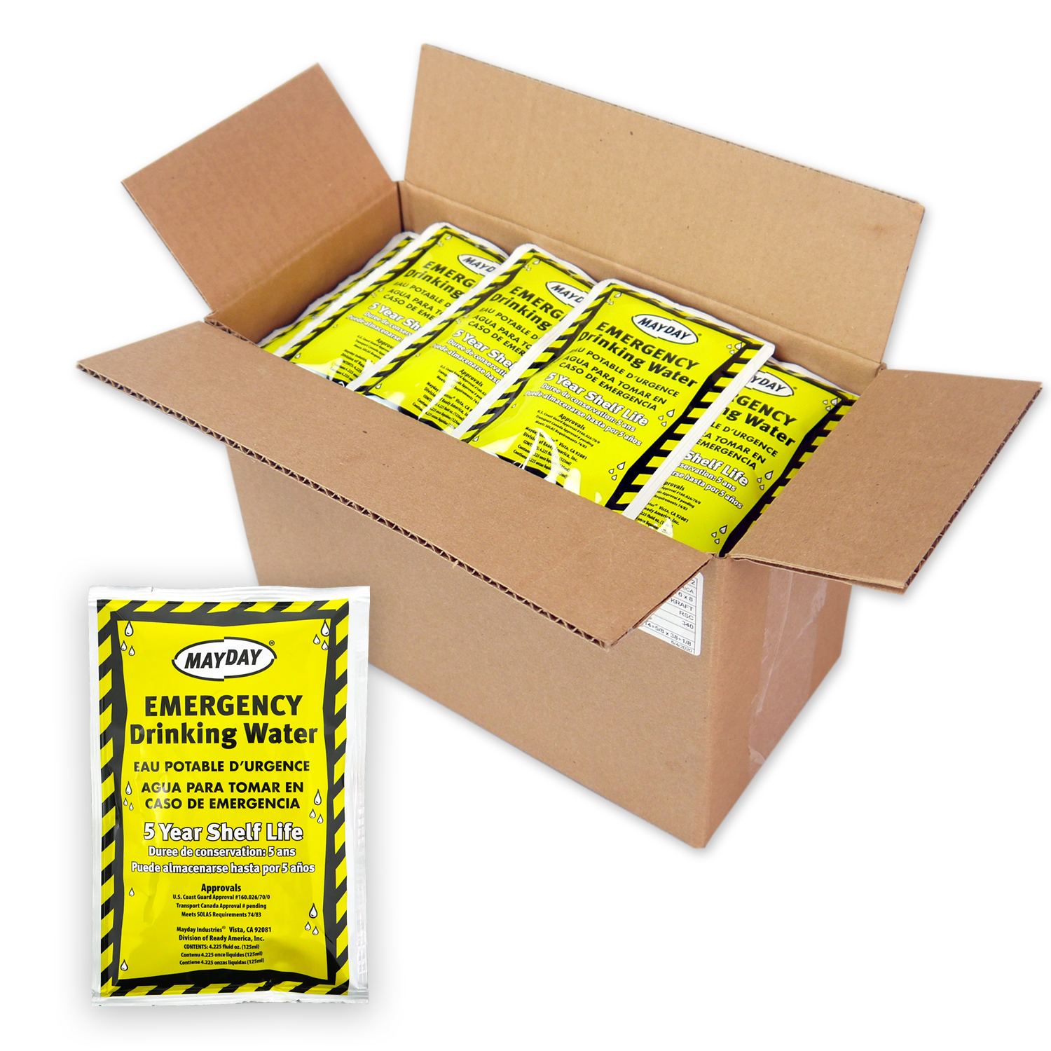 50 Pack Mayday Pouch Water