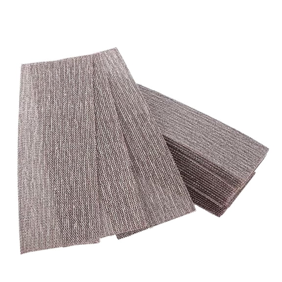 50 Pack Mesh Sanding Sheets 70x198mm 80-240 Grit, Hook & Loop Dust Free Net Strips
